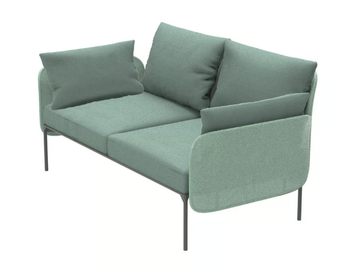 BLOOM 1207 - 2 seater fabric sofa by Et al. - view 2